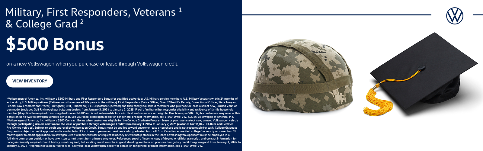 Military , FIrst reponder , Grad bonus