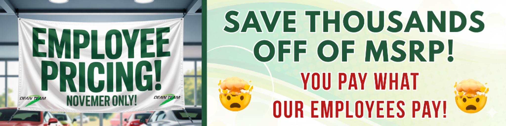 Employee pricing for all